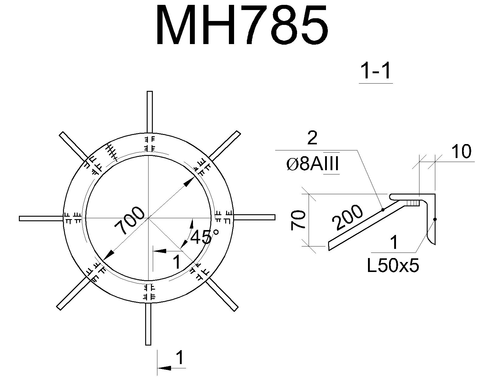 Изделие закладное МН 785