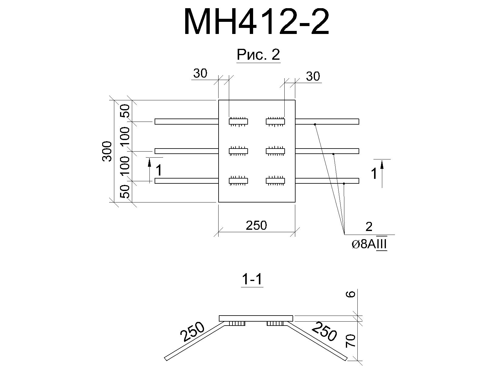Изделие закладное МН 412-2