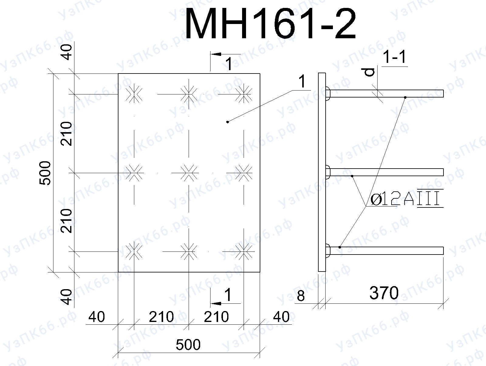 Изделие закладное МН 161-2