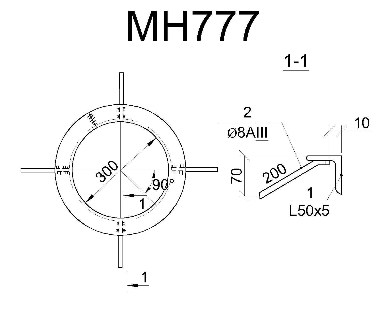 Изделие закладное МН 777