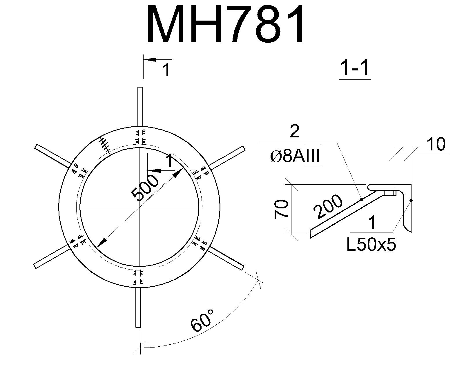Изделие закладное МН 781