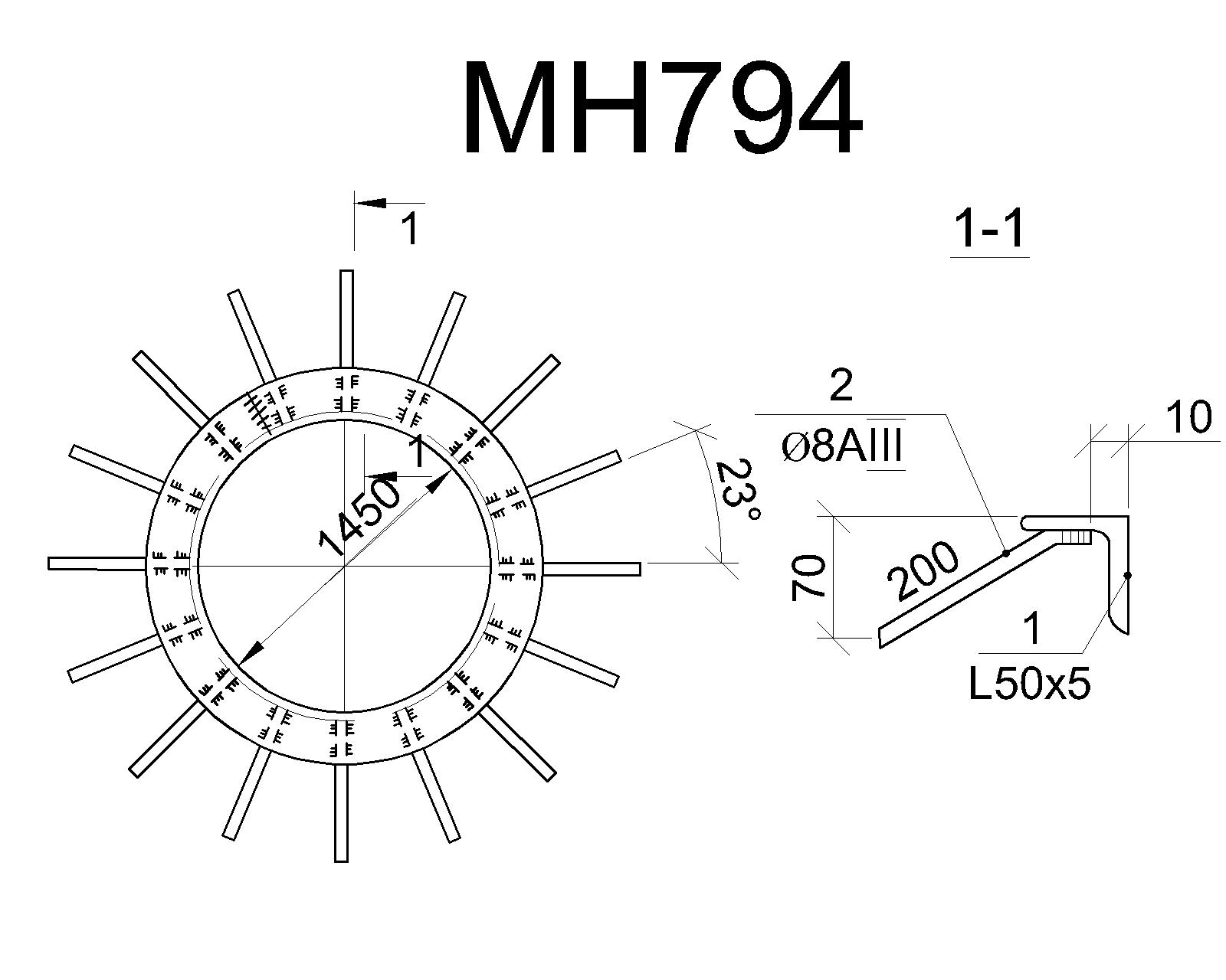 Изделие закладное МН 794