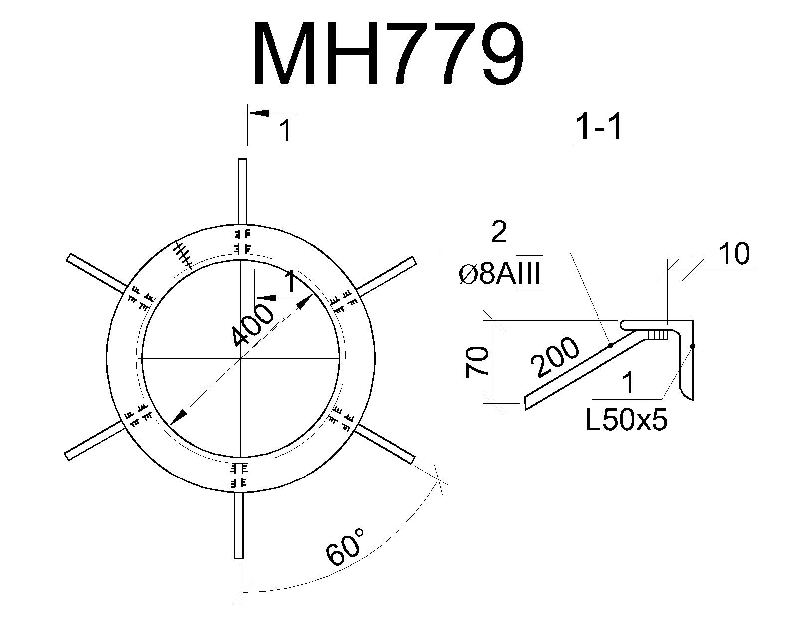 Изделие закладное МН 779