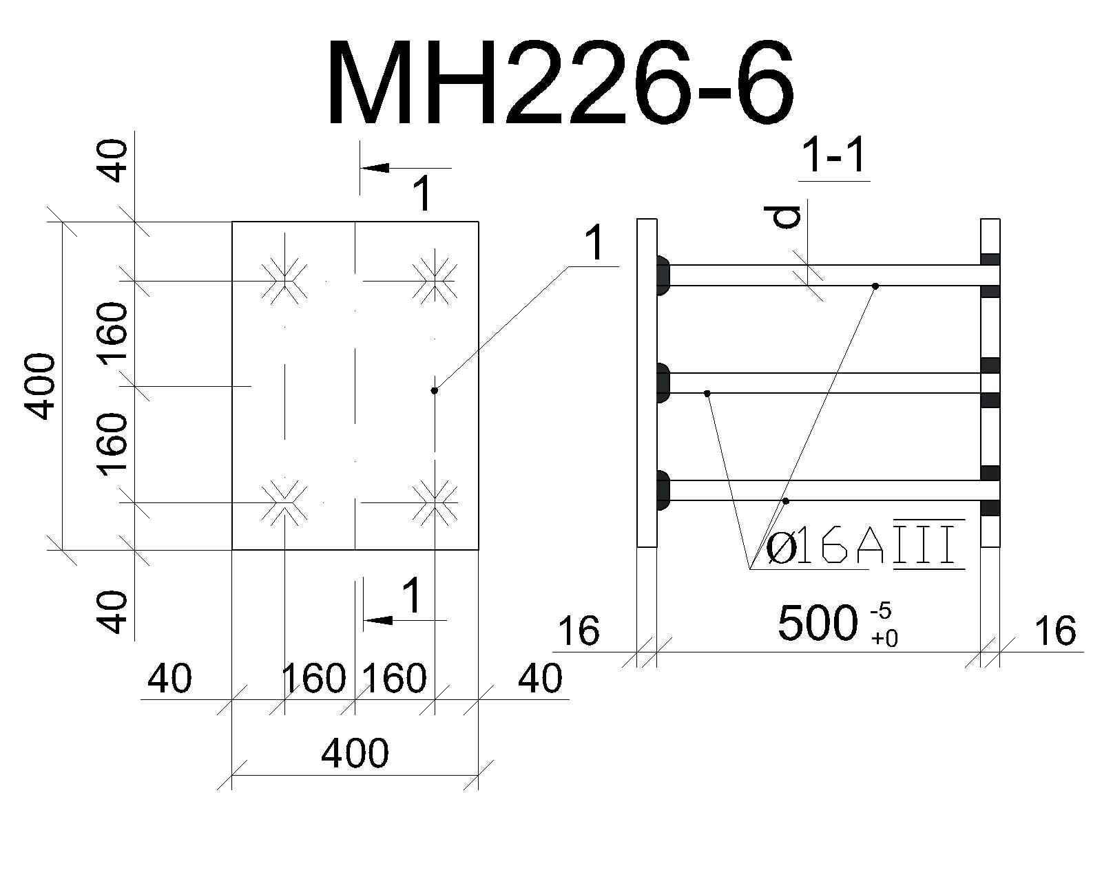 Изделие закладное МН 226-6