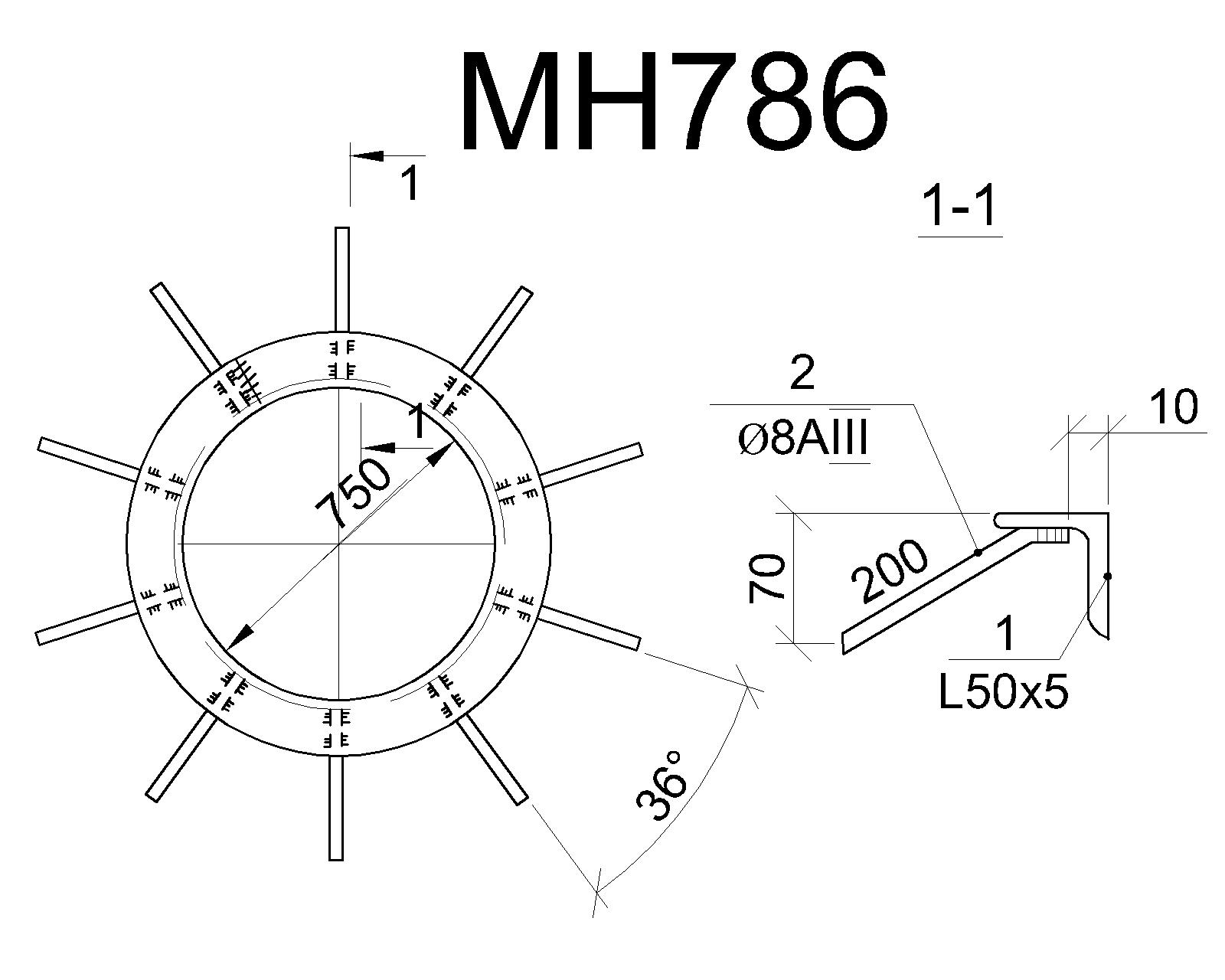 Изделие закладное МН 786