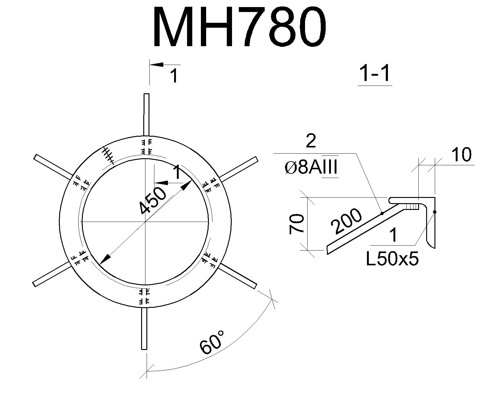 Изделие закладное МН 780