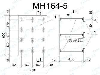 Изделие закладное МН 164-5