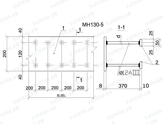 Изделие закладное МН 130-5