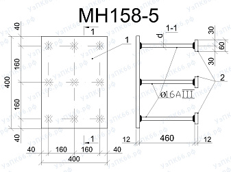 Изделие закладное МН 158-5