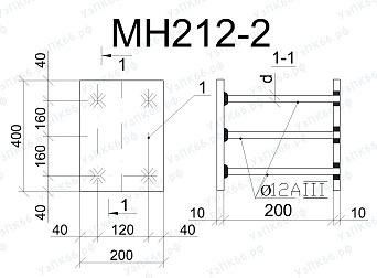Изделие закладное МН 212-2