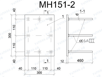 Изделие закладное МН 151-2