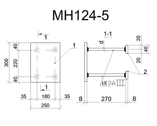 Изделие закладное МН 124-5
