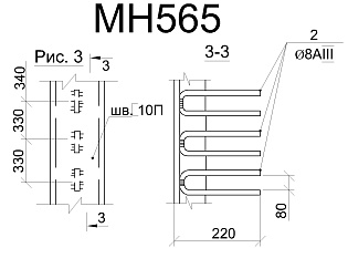 Изделие закладное МН 565