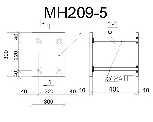 Изделие закладное МН 209-5