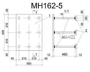 Изделие закладное МН 162-5