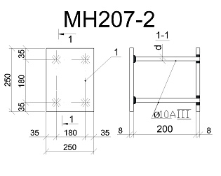 Изделие закладное МН 207-2