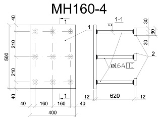 Изделие закладное МН 160-4