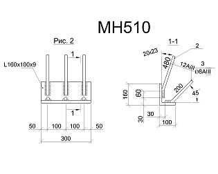 Изделие закладное МН 510