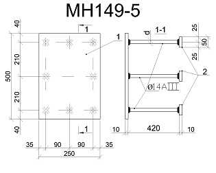 Изделие закладное МН 149-5
