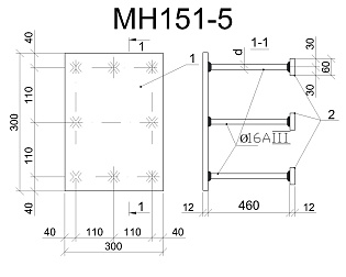Изделие закладное МН 151-5