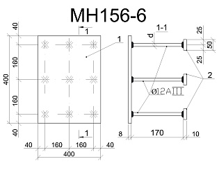 Изделие закладное МН 156-6