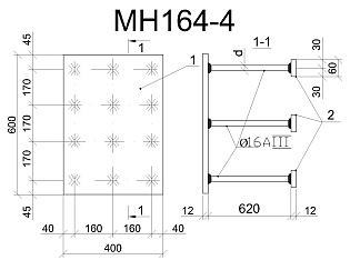 Изделие закладное МН 164-4