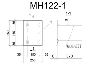 Изделие закладное МН 122-1