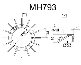 Изделие закладное МН 793