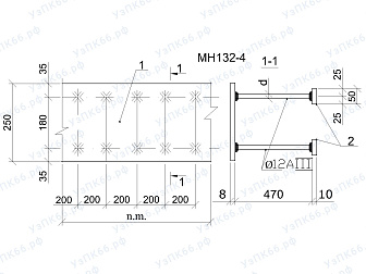Изделие закладное МН 132-4