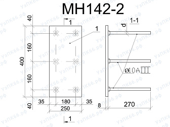 Изделие закладное МН 142-2