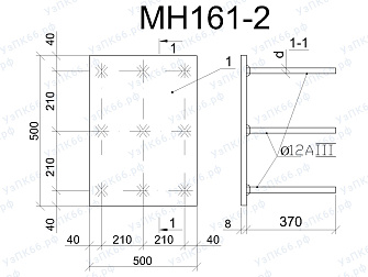 Изделие закладное МН 161-2