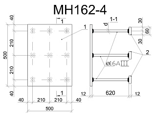 Изделие закладное МН 162-4