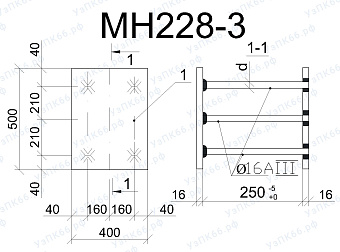Изделие закладное МН 228-3