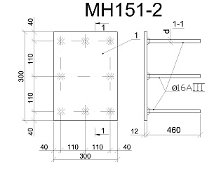 Изделие закладное МН 151-2