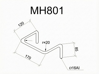 Изделие закладное МН 801