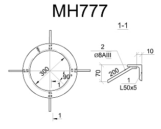 Изделие закладное МН 777