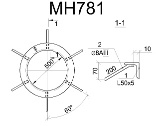 Изделие закладное МН 781
