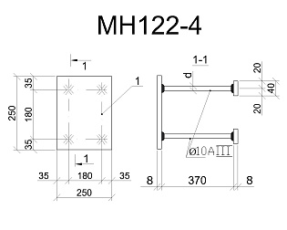 Изделие закладное МН 122-4