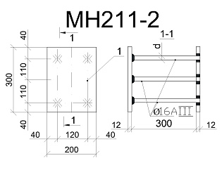 Изделие закладное МН 211-2