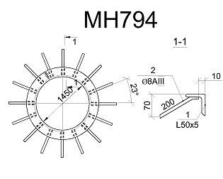 Изделие закладное МН 794