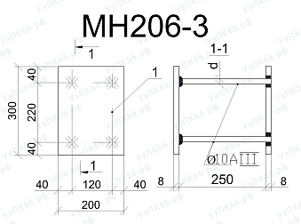 Изделие закладное МН 206-3