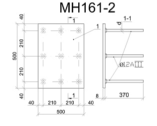 Изделие закладное МН 161-2