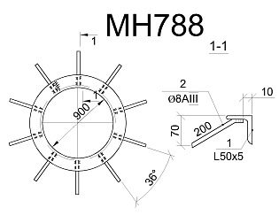 Изделие закладное МН 788