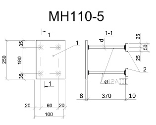 Изделие закладное МН 110-5