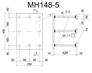 Изделие закладное МН 148-5