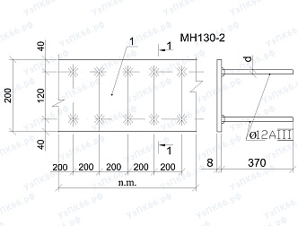 Изделие закладное МН 130-2