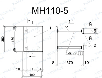 Изделие закладное МН 110-5