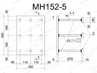 Изделие закладное МН 152-5