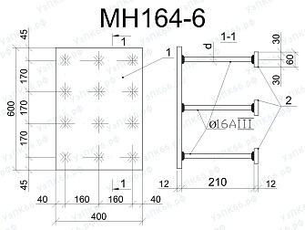 Изделие закладное МН 164-6