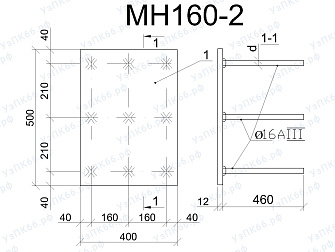 Изделие закладное МН 160-2